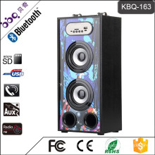 BBQ KBQ-163 10W 1200mAh Professional Factory Supply Wooden Loud Sound Dancing Speaker
